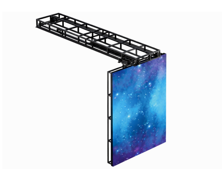 Dual-Track Motorized Sliding LED Wall