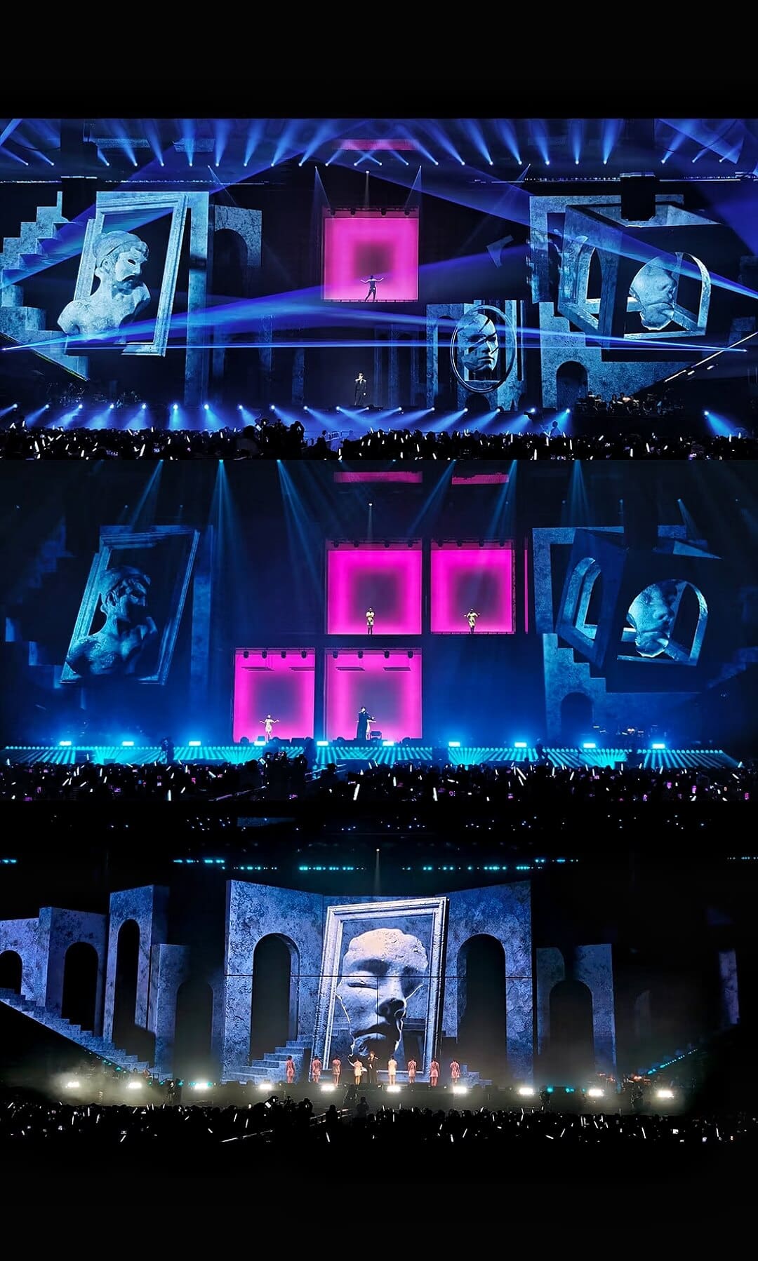 Motorized Sliding and Lifting LED Wall System