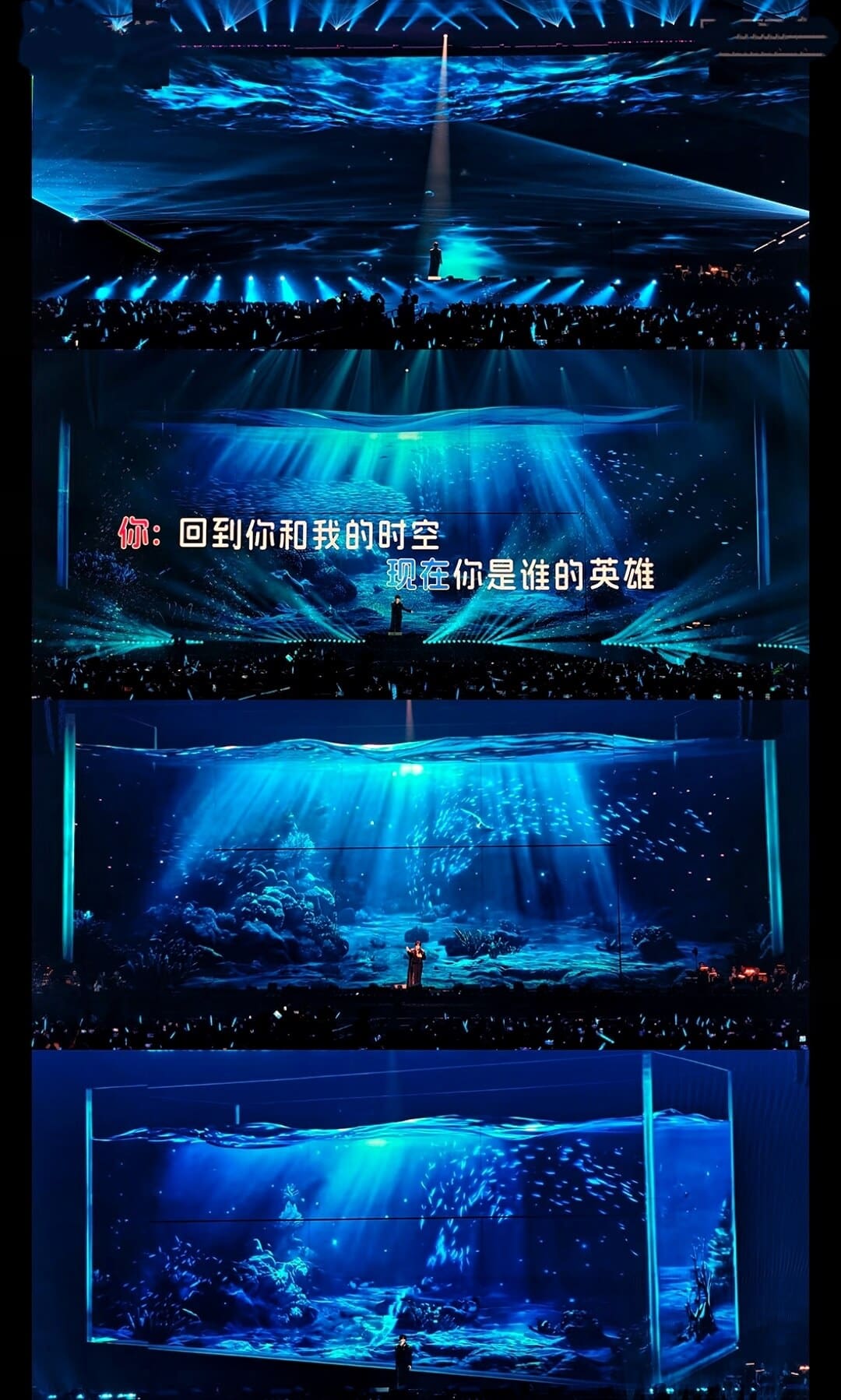 Motorized Track-Mounted LED Wall System